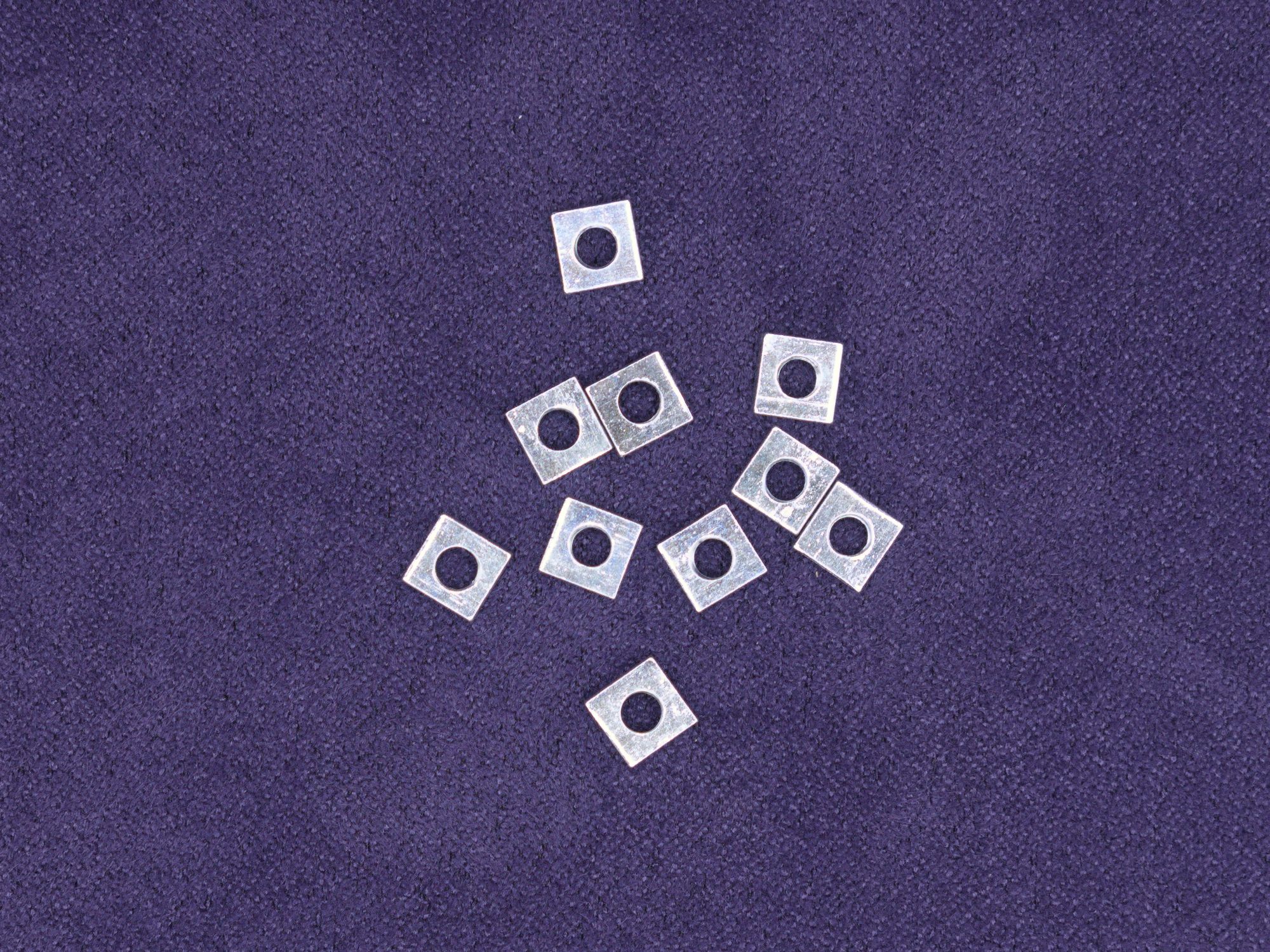 25x M3 Square Nuts DIN 562