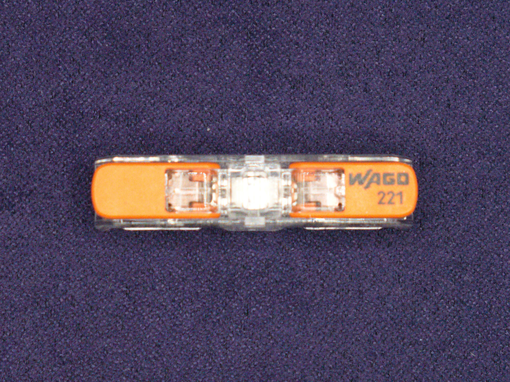 Wago 221-2411 Inline Splicing Connector, 2 conductors