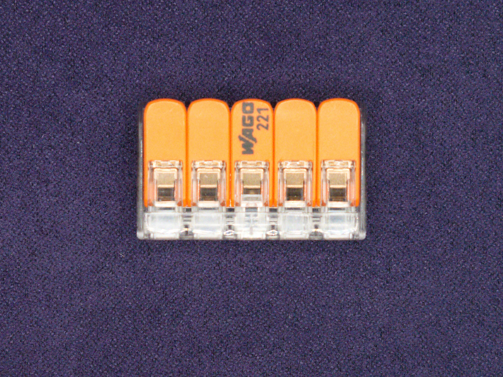 Wago 221-415 Splicing Connector, 5 conductors