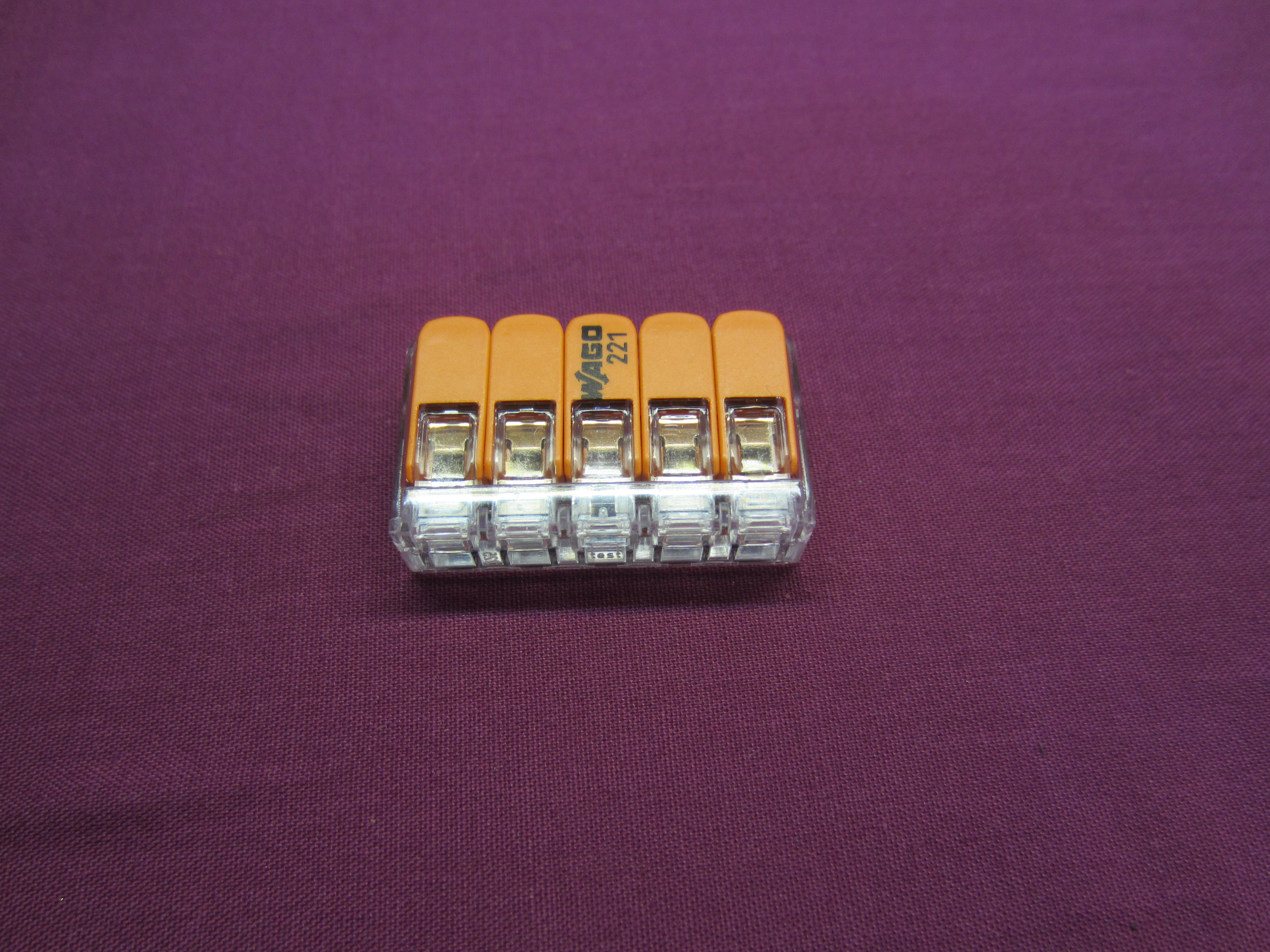 Wago 221-415 Splicing Connector, 5 conductors