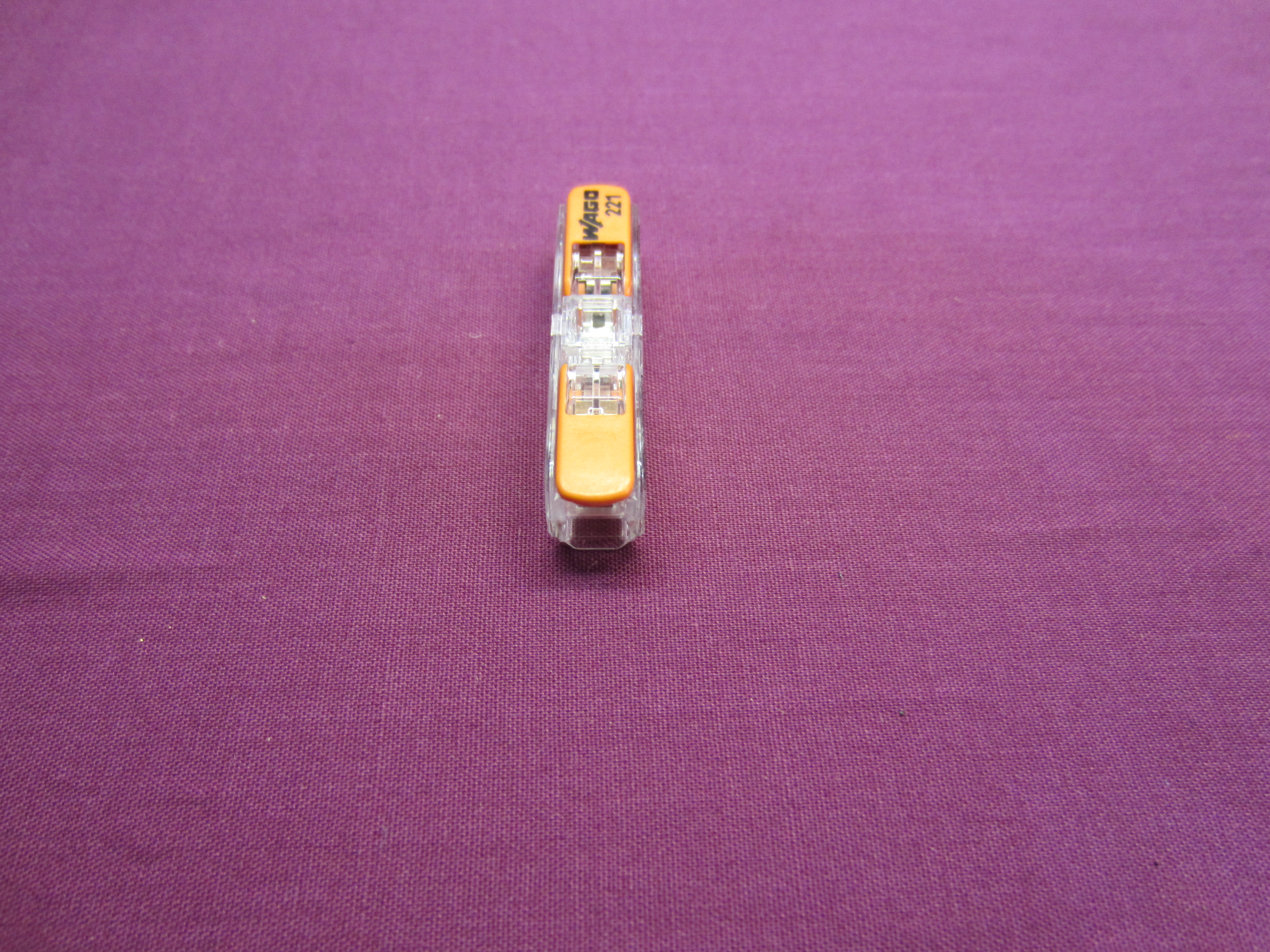Wago 221-2411 Inline Splicing Connector, 2 conductors